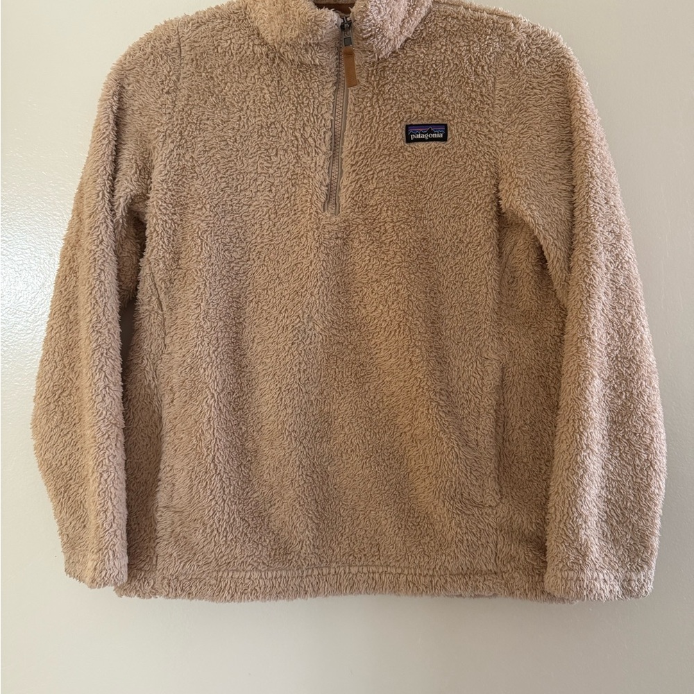 Patagonia Kids  Tan Fleece Sweater - Picture 2 of 4